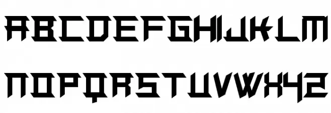 Cypress Hell フォント 大文字