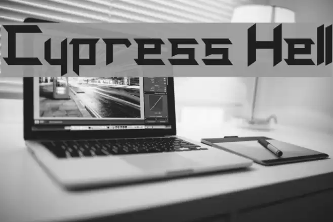 Cypress Hell Font examples