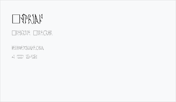 Cyprian Business Card