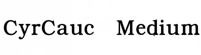 CyrCauc   Medium  免费字体下载