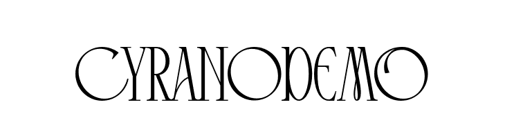 Cyrano DEMO  免费字体下载