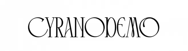 Cyrano DEMO  Frei Schriftart Herunterladen