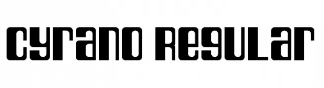 Cyrano Regular  Frei Schriftart Herunterladen
