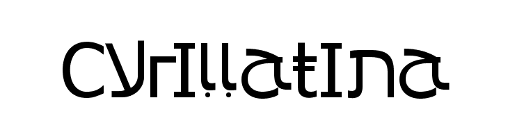 Cyrillatina  フリーフォントのダウンロード