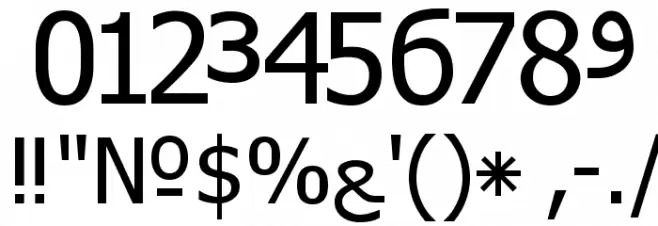 Cyrillatina Font OTHER CHARS