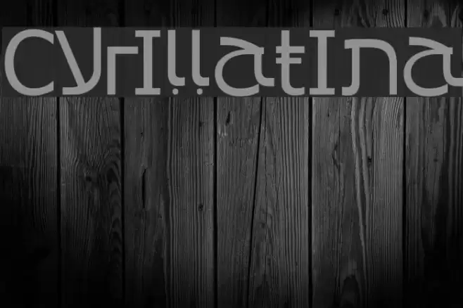 Cyrillatina Font examples