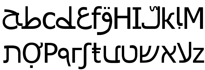 Cyrillatina Font LOWERCASE