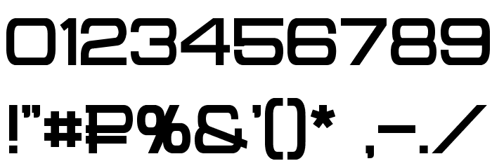 Cyrillian Bold Font OTHER CHARS