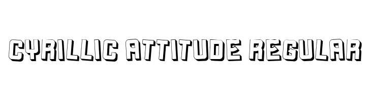Cyrillic Attitude Regular  font caratteri gratis