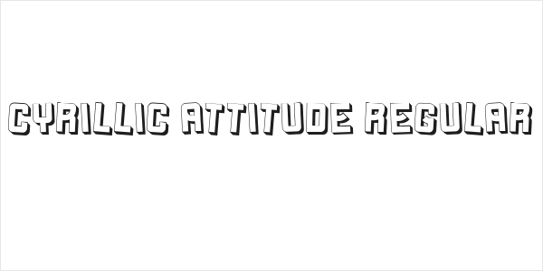 Cyrillic Attitude Regular Logo