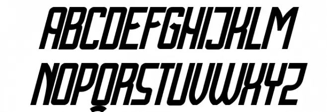 Cyrillic Attitudes Condensed Italic Polices MAJUSCULES
