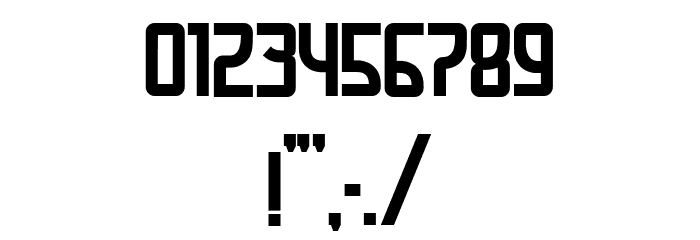 Cyrillic Attitudes Condensed Font OTHER CHARS