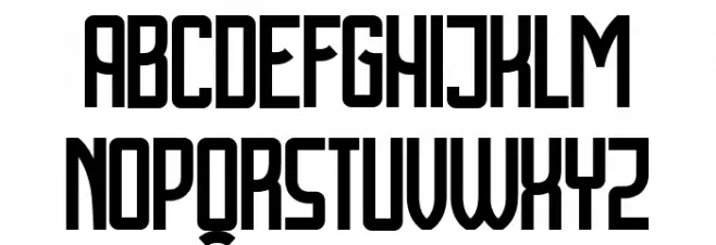 Cyrillic Attitudes Condensed Schriftart Groß