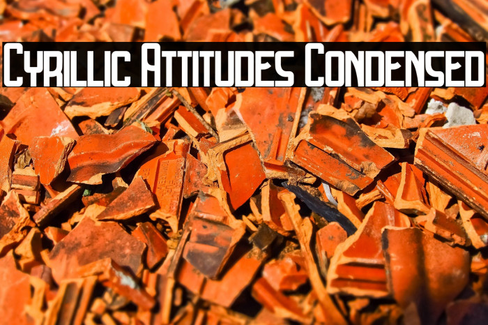 Cyrillic Attitudes Condensed Example 1