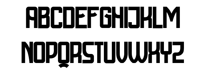 Cyrillic Attitudes Condensed Font LOWERCASE