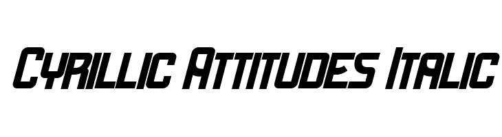 Cyrillic Attitudes Italic  フリーフォントのダウンロード