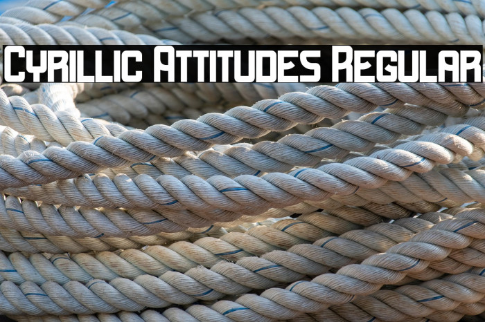 Cyrillic Attitudes Regular Example 3