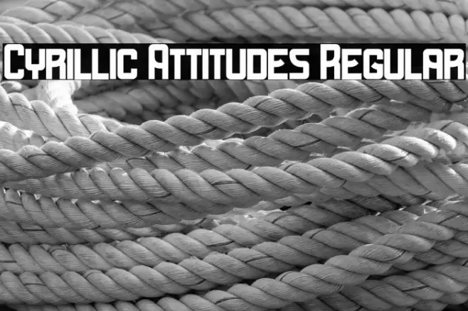 Cyrillic Attitudes Regular Font examples