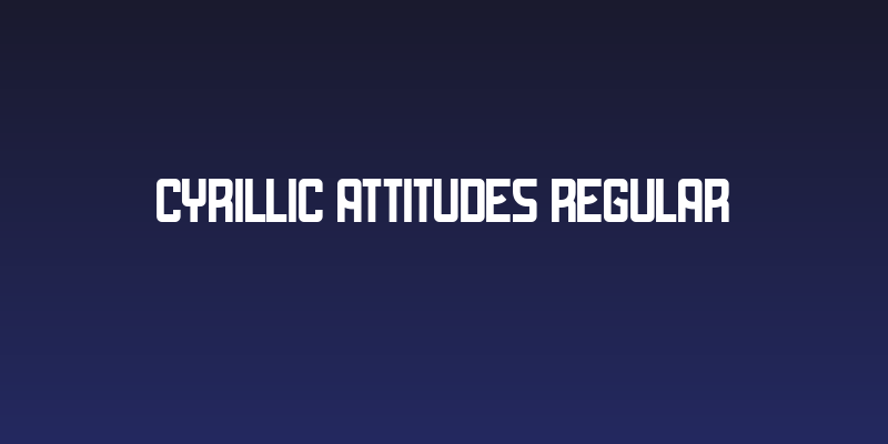 Cyrillic Attitudes Regular Social Header