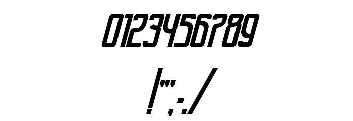 Cyrillic Attitudes U Condensed IT Font OTHER CHARS