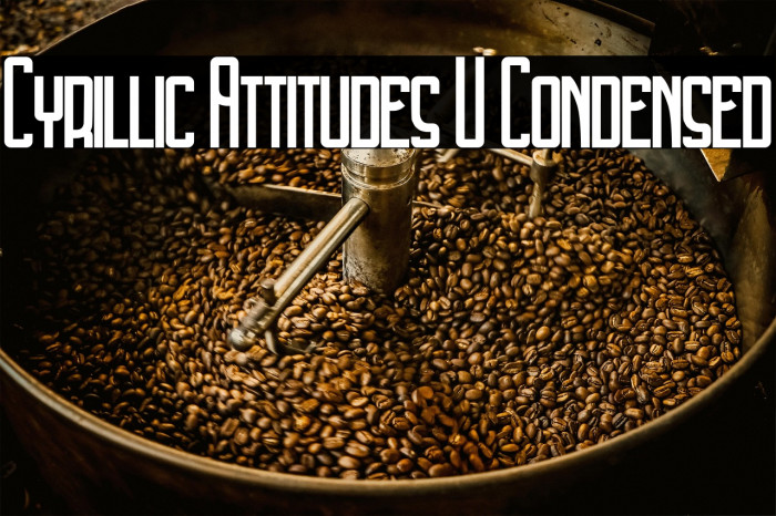 Cyrillic Attitudes U Condensed Example 2