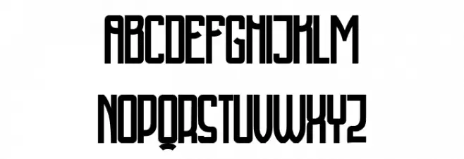 Cyrillic Attitudes U Condensed Font Litere mici