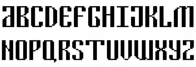 Cyrillic Pixel-7 Шрифта ВЕРХНИЙ