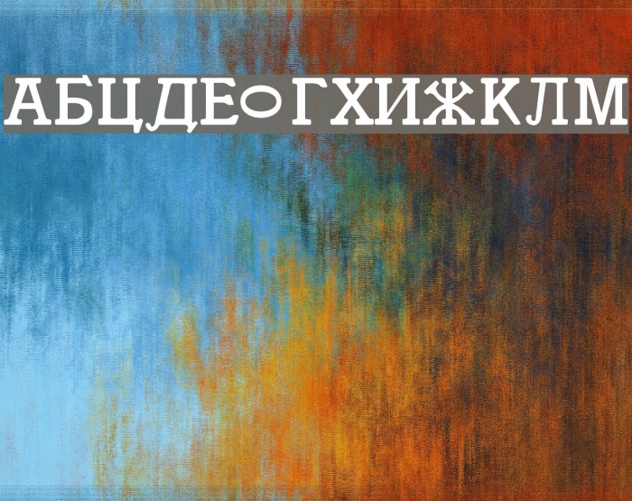 Cyrillic Regular Font examples