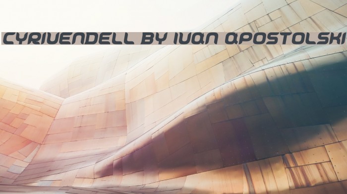 Cyrivendell by Ivan Apostolski Font examples