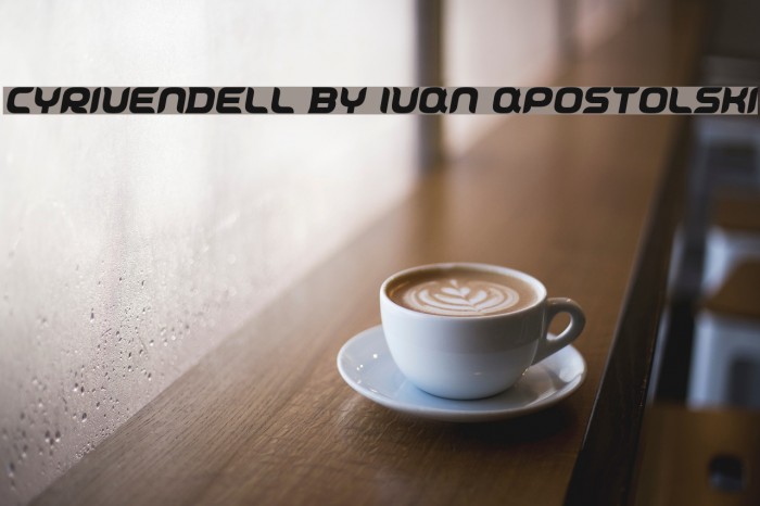 Cyrivendell by Ivan Apostolski Font examples