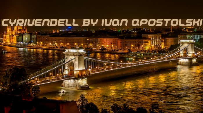 Cyrivendell by Ivan Apostolski Font examples