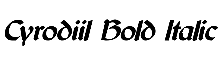 Cyrodiil Bold Italic  font caratteri gratis
