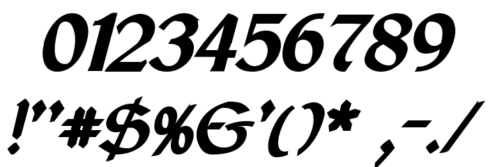 Cyrodiil Bold Italic Font OTHER CHARS
