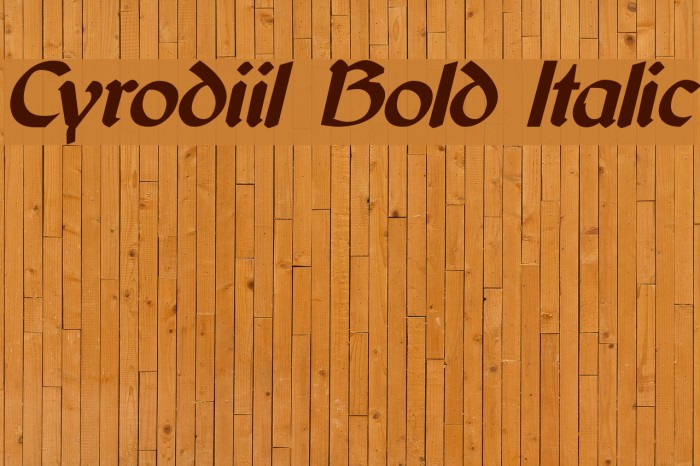 Cyrodiil Bold Italic Font examples