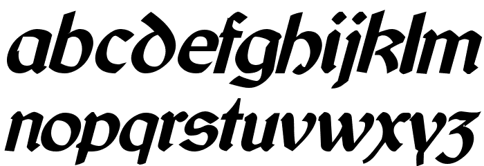 Cyrodiil Bold Italic Font LOWERCASE