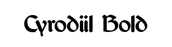 Cyrodiil Bold  免费字体下载