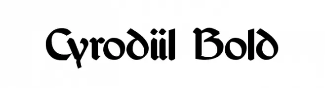 Cyrodiil Bold  Скачать бесплатные шрифты