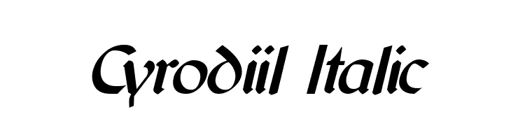 Cyrodiil Italic  Скачать бесплатные шрифты