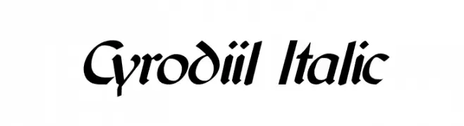 Cyrodiil Italic  Descarca Fonturi Gratis