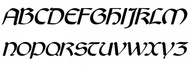 Cyrodiil Italic Fuentes MAYÚSCULAS