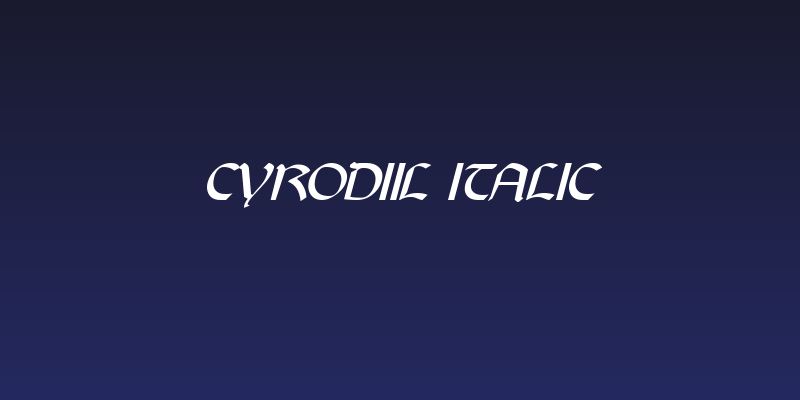 Cyrodiil Italic Social Header