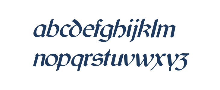 Cyrodiil Italic Lowercase