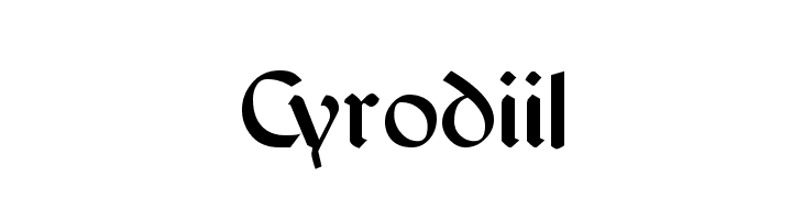 Cyrodiil  Frei Schriftart Herunterladen