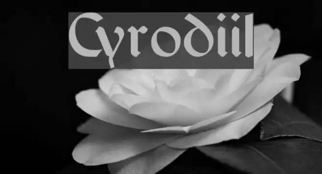 Cyrodiil Font examples