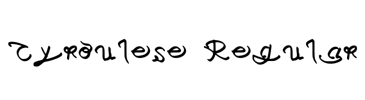 Cyroulese Regular  Free Fonts Download
