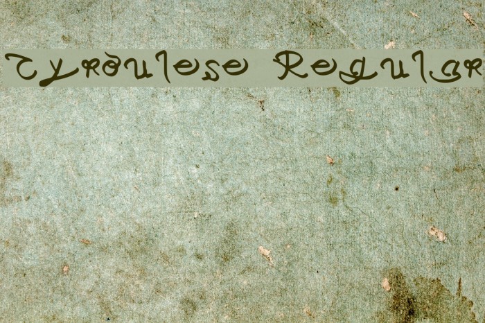 Cyroulese Regular Example 2