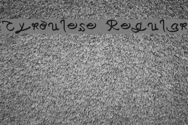 Cyroulese Regular Font examples