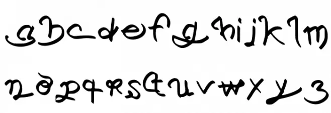Cyroulese Regular フォント 小文字