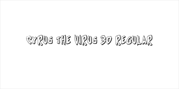 Cyrus the Virus 3D Regular Logo