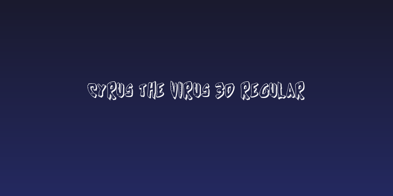 Cyrus the Virus 3D Regular Social Header